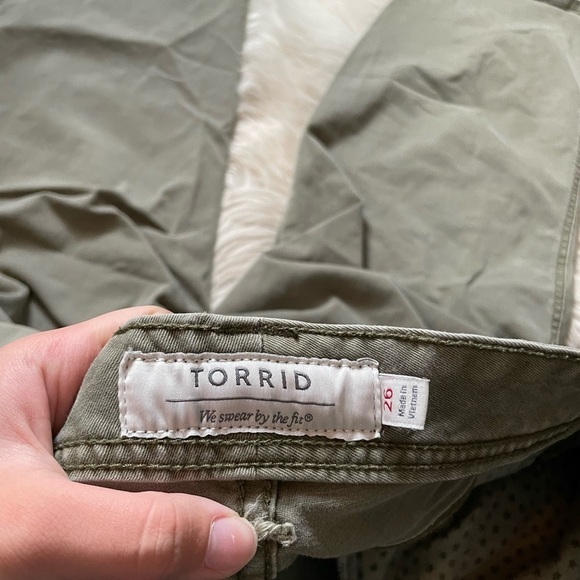 TORRID Green Military Jeans - Picture 3 of 4
